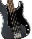 Bajo Elect. Affinity Series Precision Bass PJ Laurel Fingerboard Black Pickguard Charcoal Frost Metallic