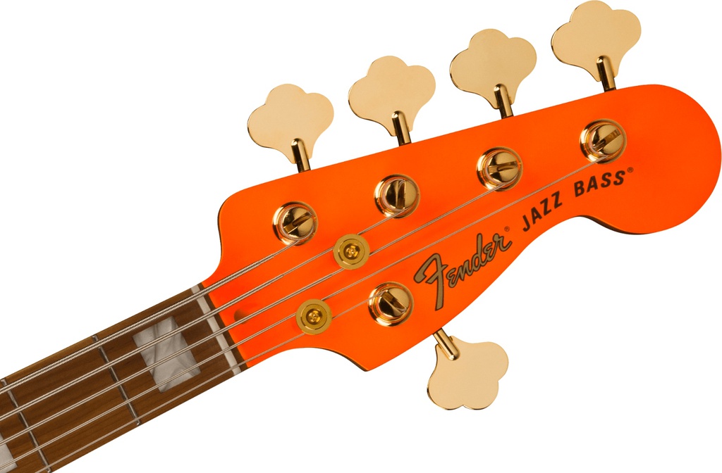 Bajo Elect. Fender MonoNeon Jazz Bass® V, Maple Fingerboard, Neon Yellow