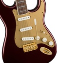 Guit. Elect. Fender 40th Anniversary Stratocaster, Gold Edition Ruby Red