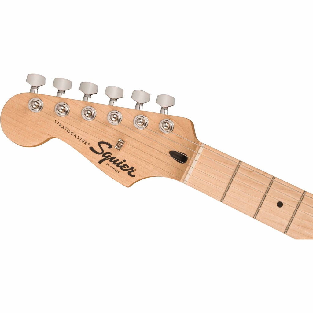 Guit. Elect. Fender Squier Sonic Stratocaster Left-Handed, Maple Fingerboard, White Pickguard, Black