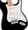 Guit. Elect. Fender Squier Sonic™ Stratocaster®, Maple Fingerboard, White Pickguard, Black