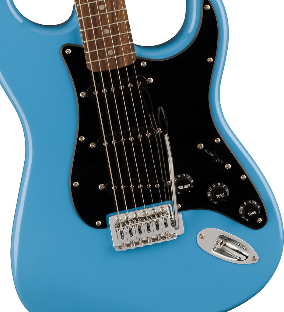 Guit. Elect. Fender Stratocaster®, Laurel Fingerboard, Black Pickguard, California Blue