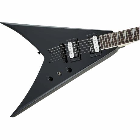 Guit. Elect. Jackson JS Series King V JS32T, Diapasón De Amaranto, Negro Brillante