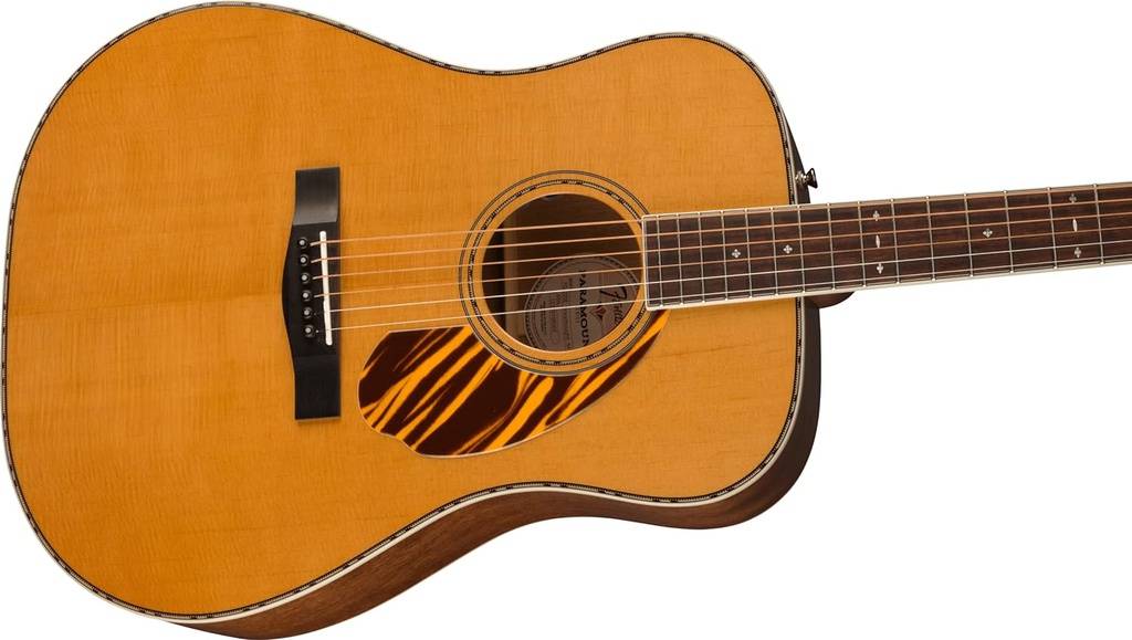 Guit. Fender PD-220E Dreadnought, Diapasón De Ovangkol, Natural