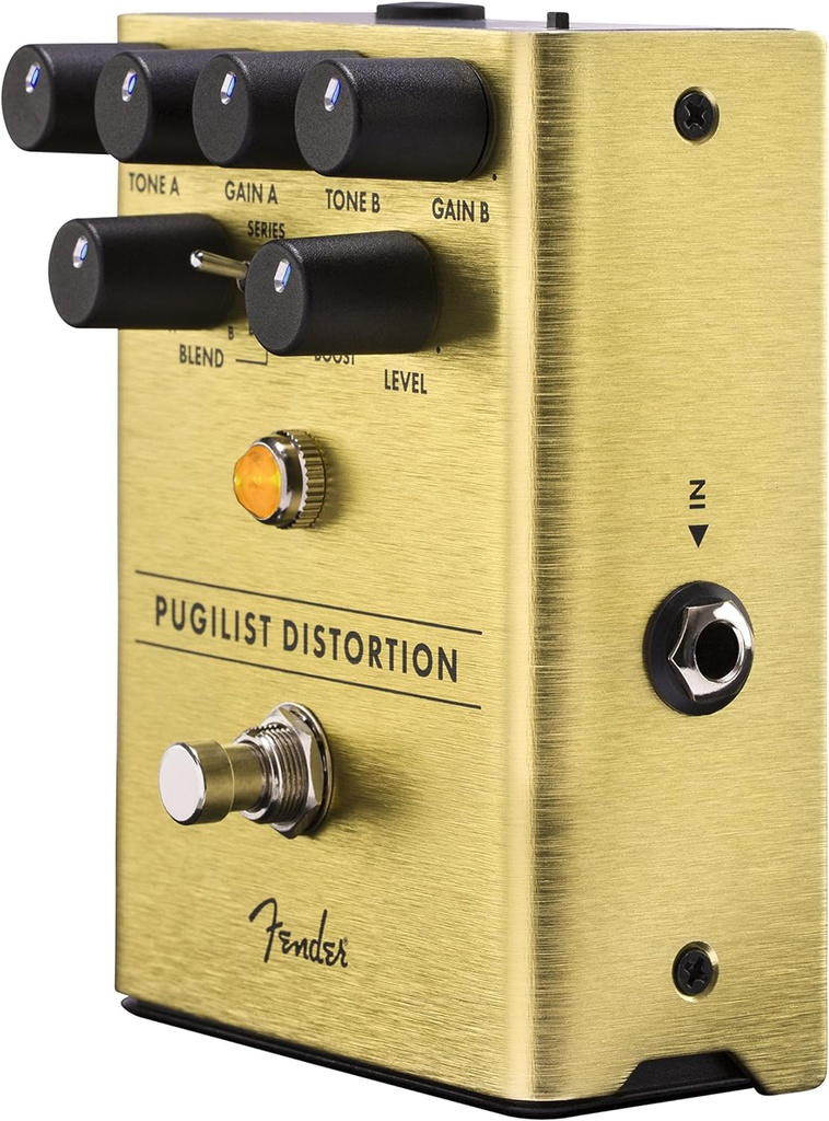 Pedal De Efectos Fender Pluglist Distortion Dorado