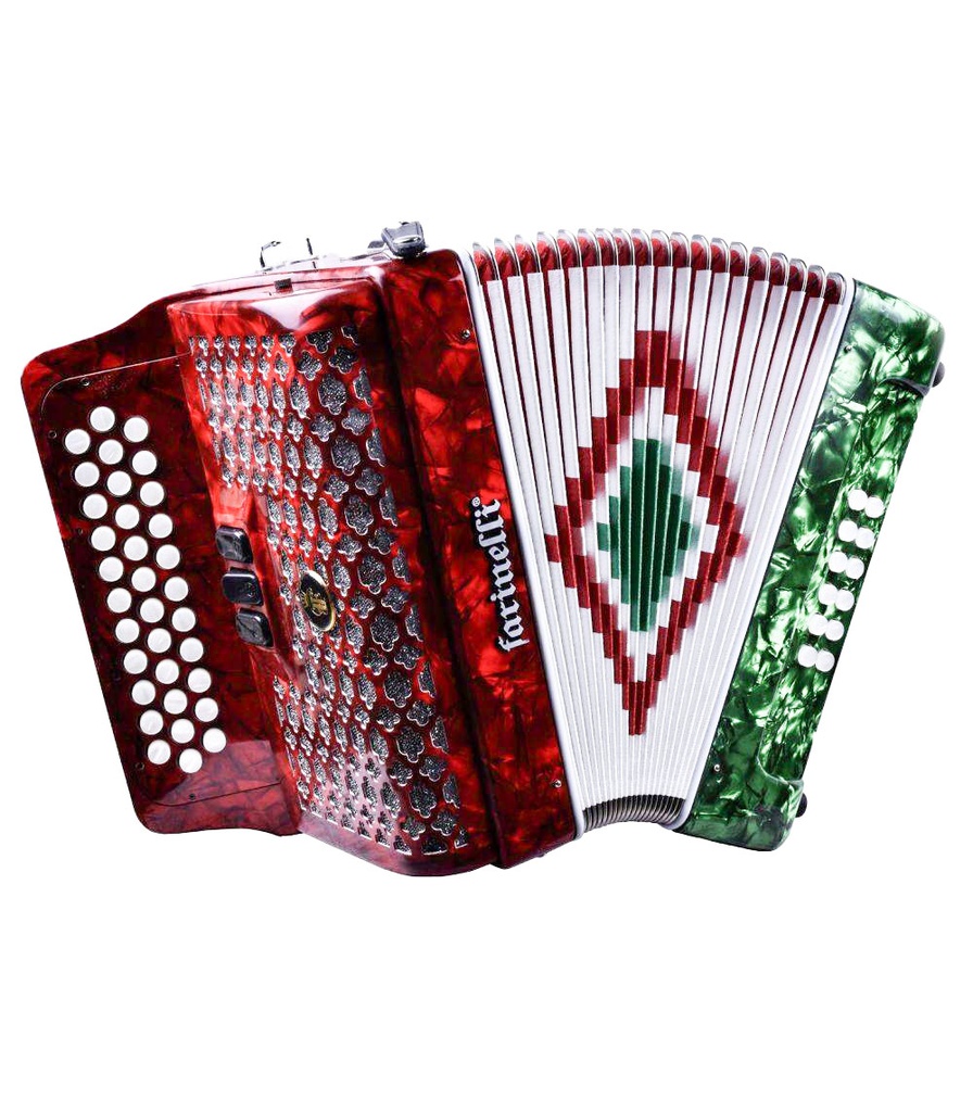 Acordeon Botones FARINELLI SOL Bandera 3412 3