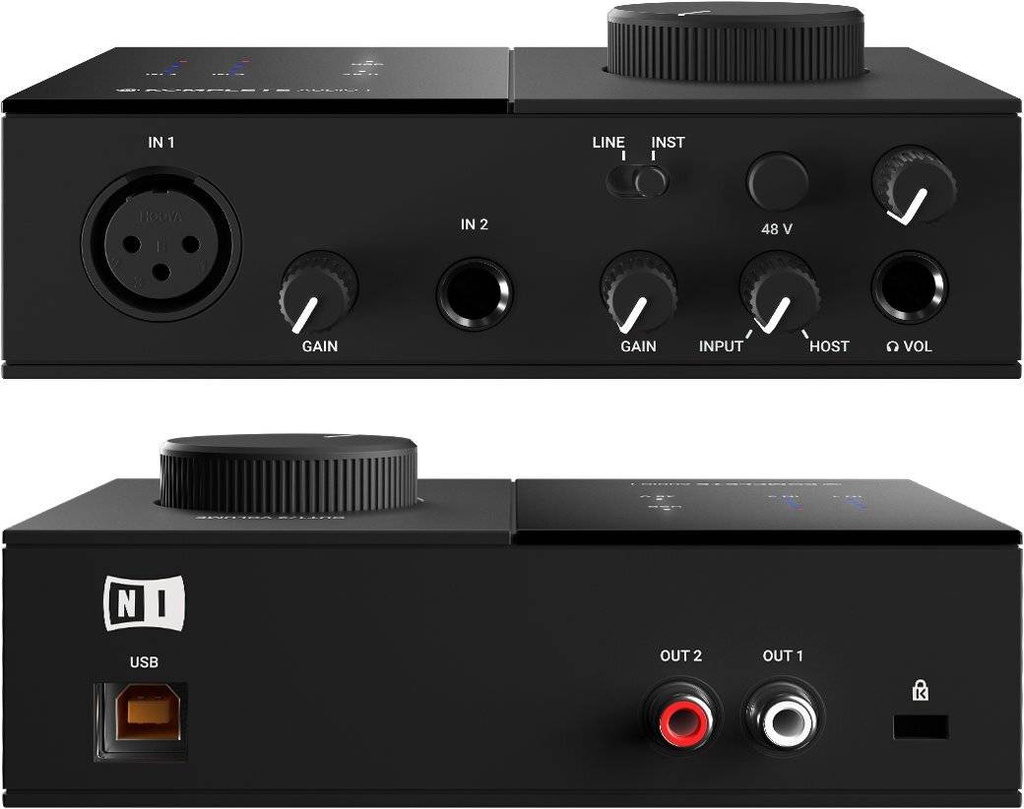 Interfaz de Audio 2 Entradas 2.0 usb Native