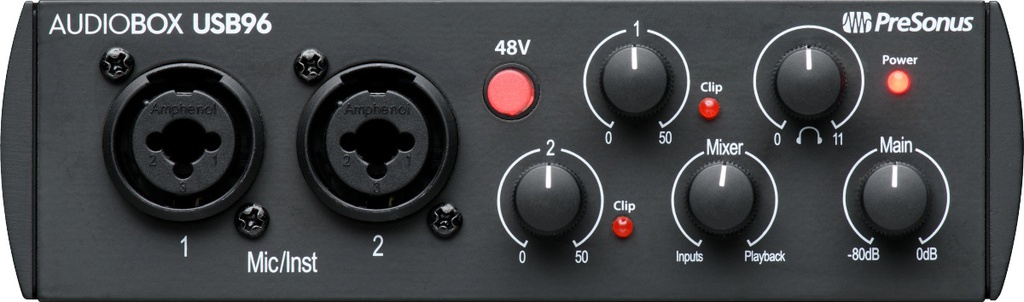 Interfase PreSonus Audiobox 96 Studio Kit Interfase, Mic, Audifonos, Monitores