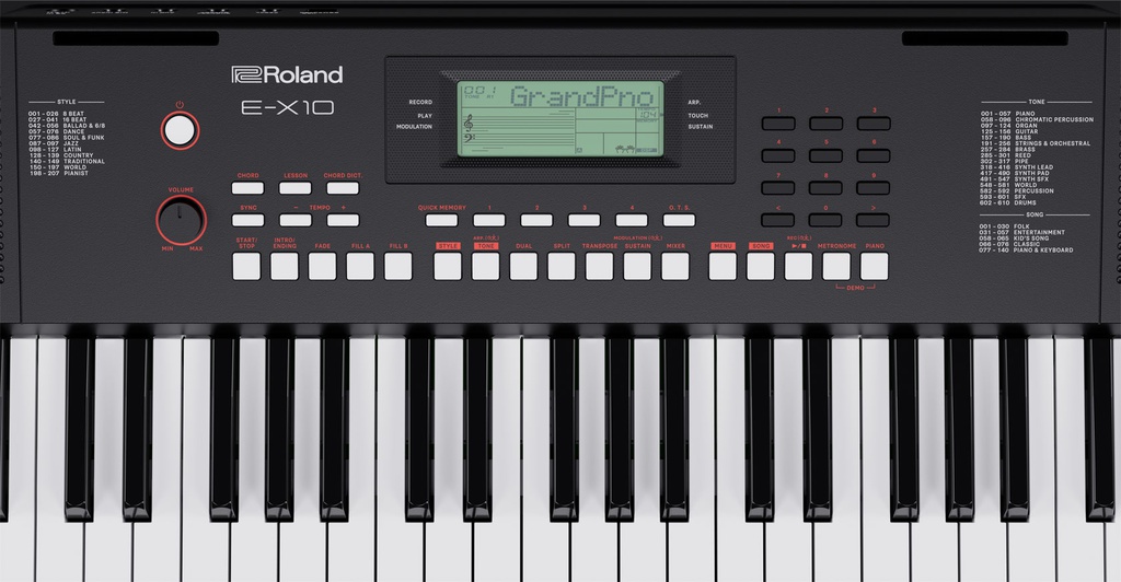 Teclado Roland Arranger 61 teclas E-X10