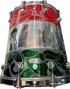 Tambora De 22" Tricolor V, B y R 10 Lugs
