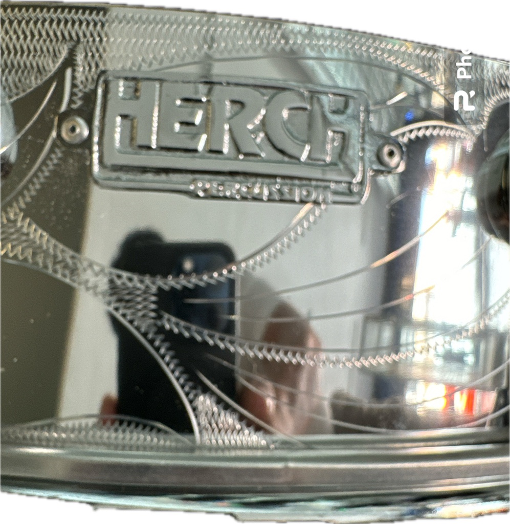 Tambora De 22" Herch Dorada/plata 10 Lugs