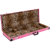 Estuche Para Guitarra Electrica O Telescopica Joe Strummer Rosa Leopardo