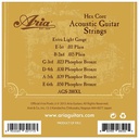 Juego De Cuerdas Para Guitarra Acustica Aria AGS-200XL
