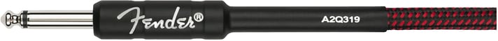 Cable Para Instrumento Fender 30ft Professional Coiled Rojo Tweed
