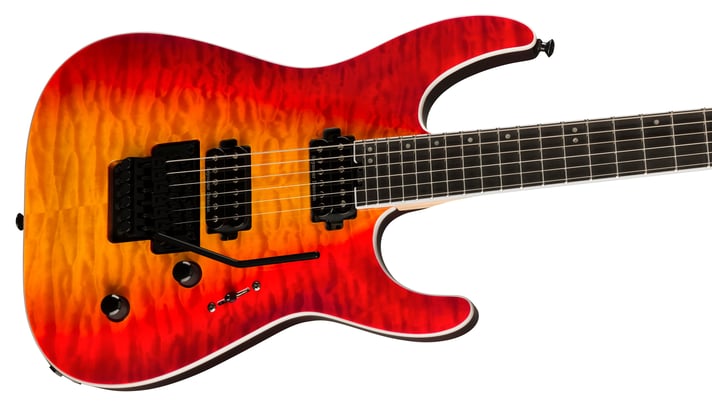 Guitarra Electrica Pro Plus SRS DINKY DKAQ Firestorm