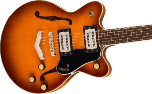 Guitarra Electrica Streamliner G2655 Center Block JR. De Doble Corte Con Cola En V