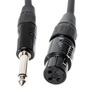Cable De Canon Hembra A Plug 6.3mm 1m