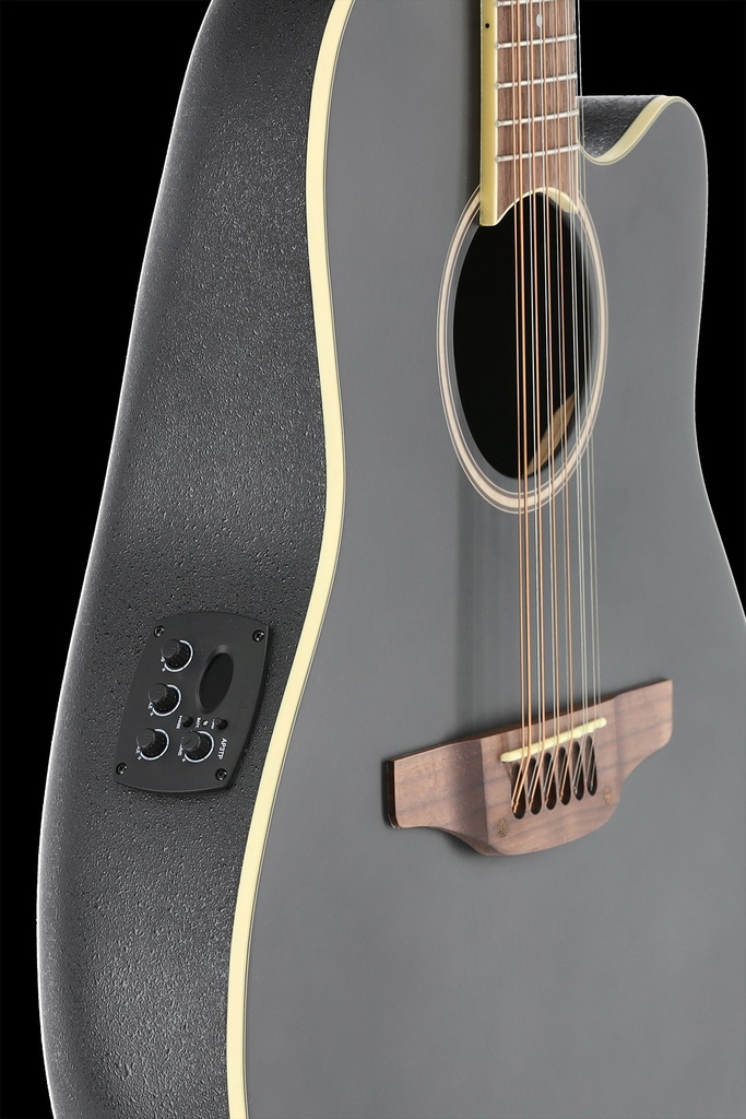 Guitarra Electroacustica Ovation Traditional Black 12 Cdas