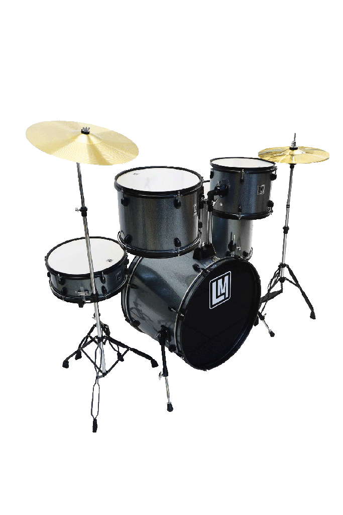 Bateria 5 Pzas, Platillos Y Asiento LM Drums BL-003