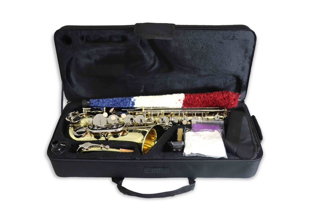 Saxofon Alto Combinado Laqueado-Niquel