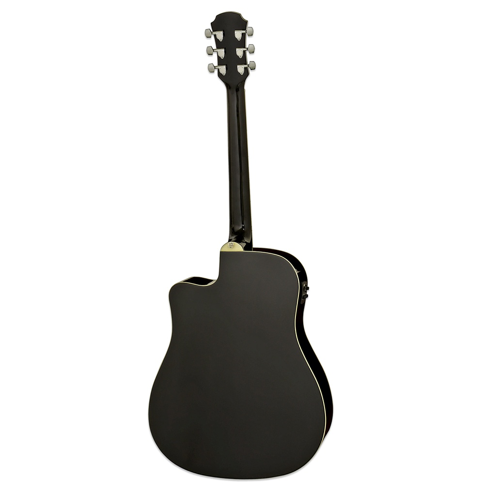Guit. Eacustica Aria Pro II NEGRA c/resaque