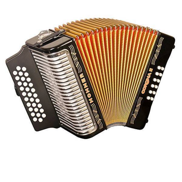 Acordeón Hohner Corona Botones  II Sol-Do-Fa-- A56211