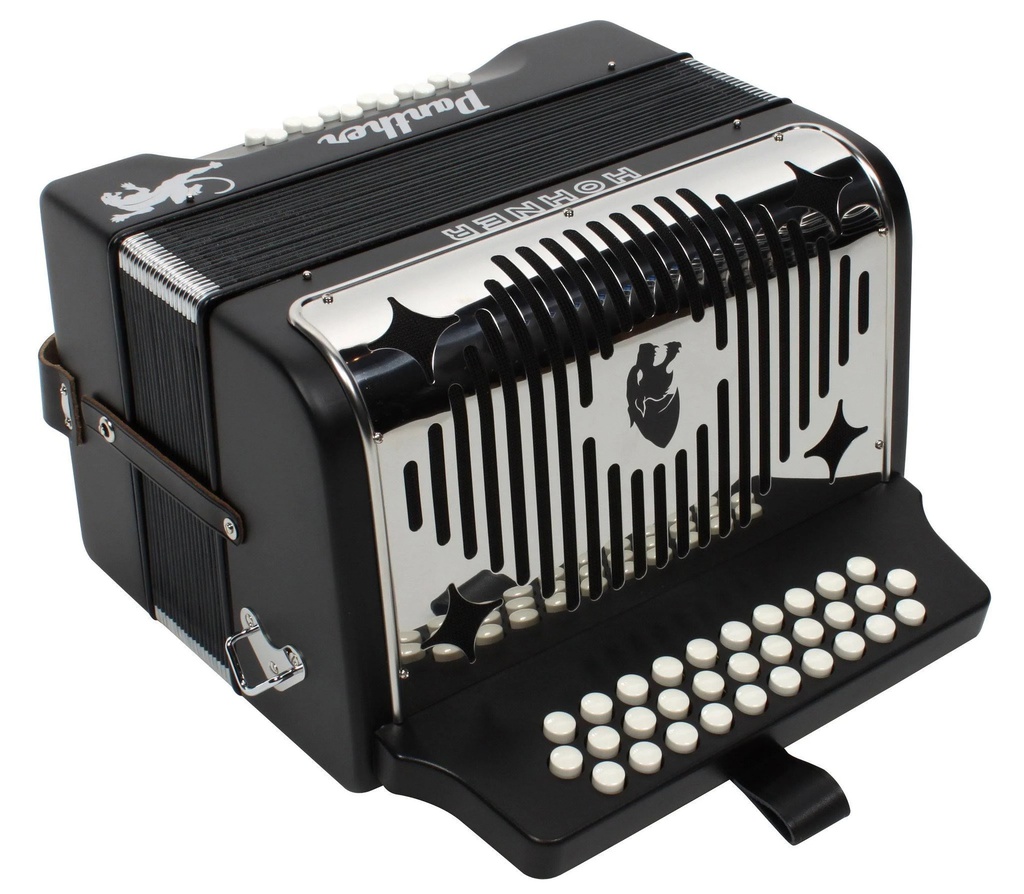 Acordeón Botones Hohner Panther Fa-Sib-Mib, 31-12 Bajos