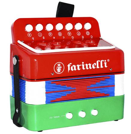 Acordeón Farinelli Infantil 7 Botones Bandera 2 Bajos -- ACIFN