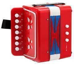Acordeon Infantil 7 Botones Rojo Farinelli-- ACIFRO