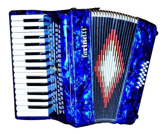 Acordeon Teclas 3818 Azul Farinelli-- 30K18BA