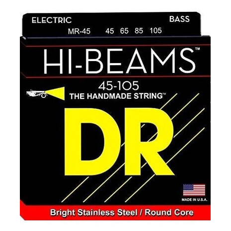 Juego De Cuerdas Para Bajo Electrico Medium 45-105 HI-BEAM DR