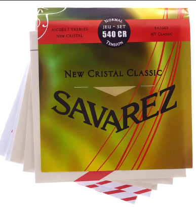 Juego De Cuerdas Para Guitarra Acustica Savarez Cristal Tension Normal-- 510CR
