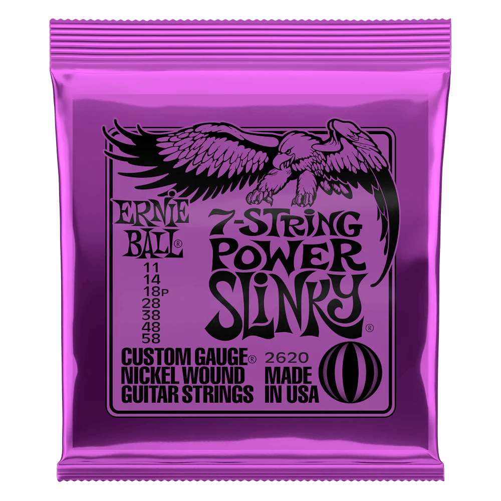 Juego De Cuerdas Para Guitarra Electrica Ernie Ball 011-58 7 Cdas-- 2620