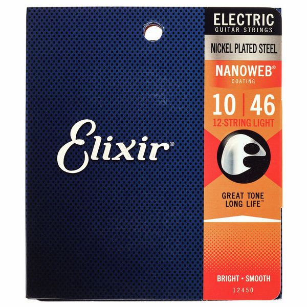 Juego de Cuerdas Elixir guitarra 12 cuerdas (.010-.046)