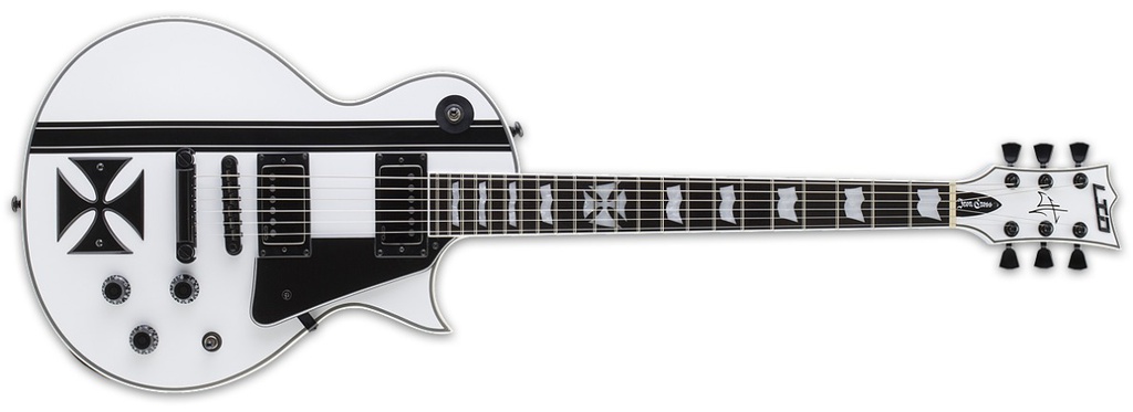 Guitarra Electrica ESP LTD James Hetfield Iron Cross SW - Snow White