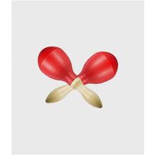 MARACAS DE PLASTICO 26 CMS COLOR ROJO COPACABANA