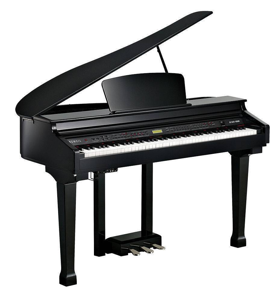 Piano de Cola Kurzweil KAG100 acabado negro brillante