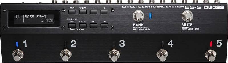 Sistema de cambio de efectos Boss ES-5