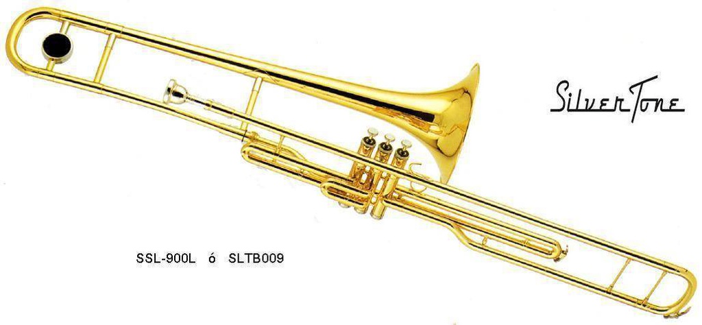 Trombón Silvertone  De Émbolos En Sib Laqueado
