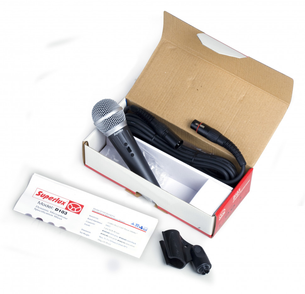 Microfono De Mano Dinamico Con Cable Xlr D103/02X