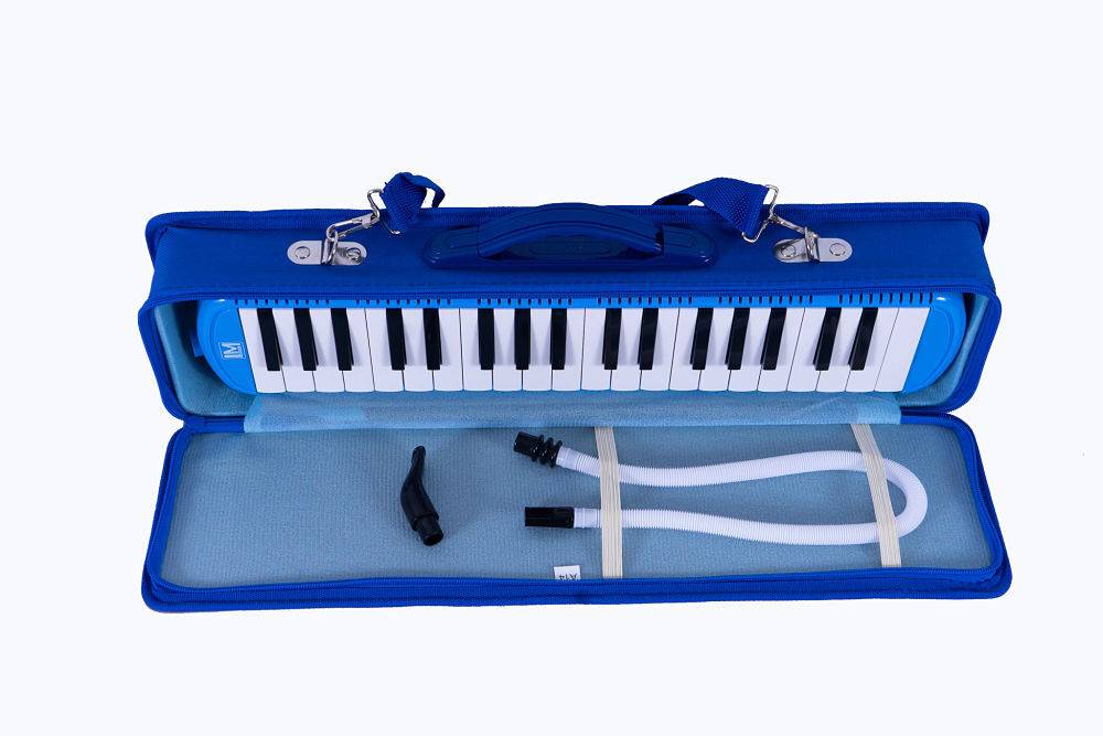 Melodica De 37 Teclas Symphonic Azul Con Funda Dura