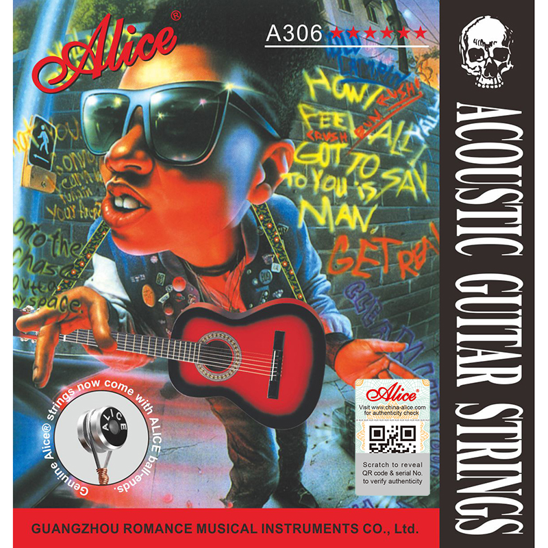 Juego De Cuerdas Para Guitarra Acústica Bronze Alice