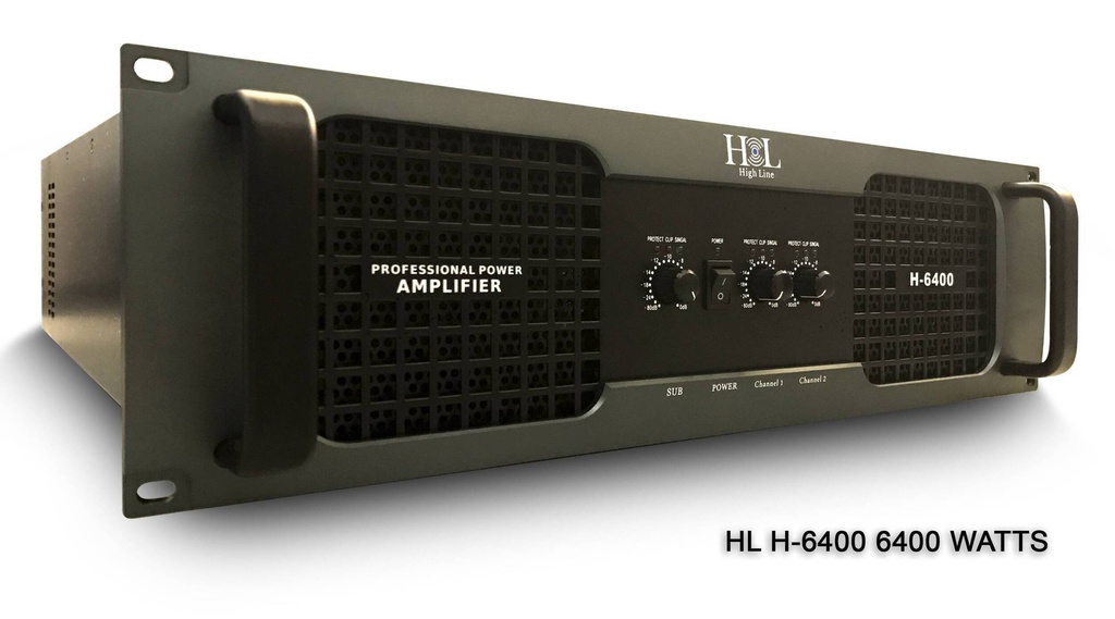 H-6400,  AMPLIFICADOR DE 3 CANALES DE 6400 WATTS HIGH LINE