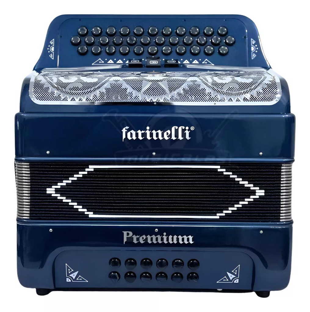 Acordeón Farinelli Premium Botones FA Azul 5 REGS