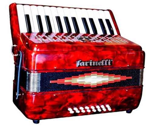 ACORDEON TECLAS ROJO 2516 FARINELLI