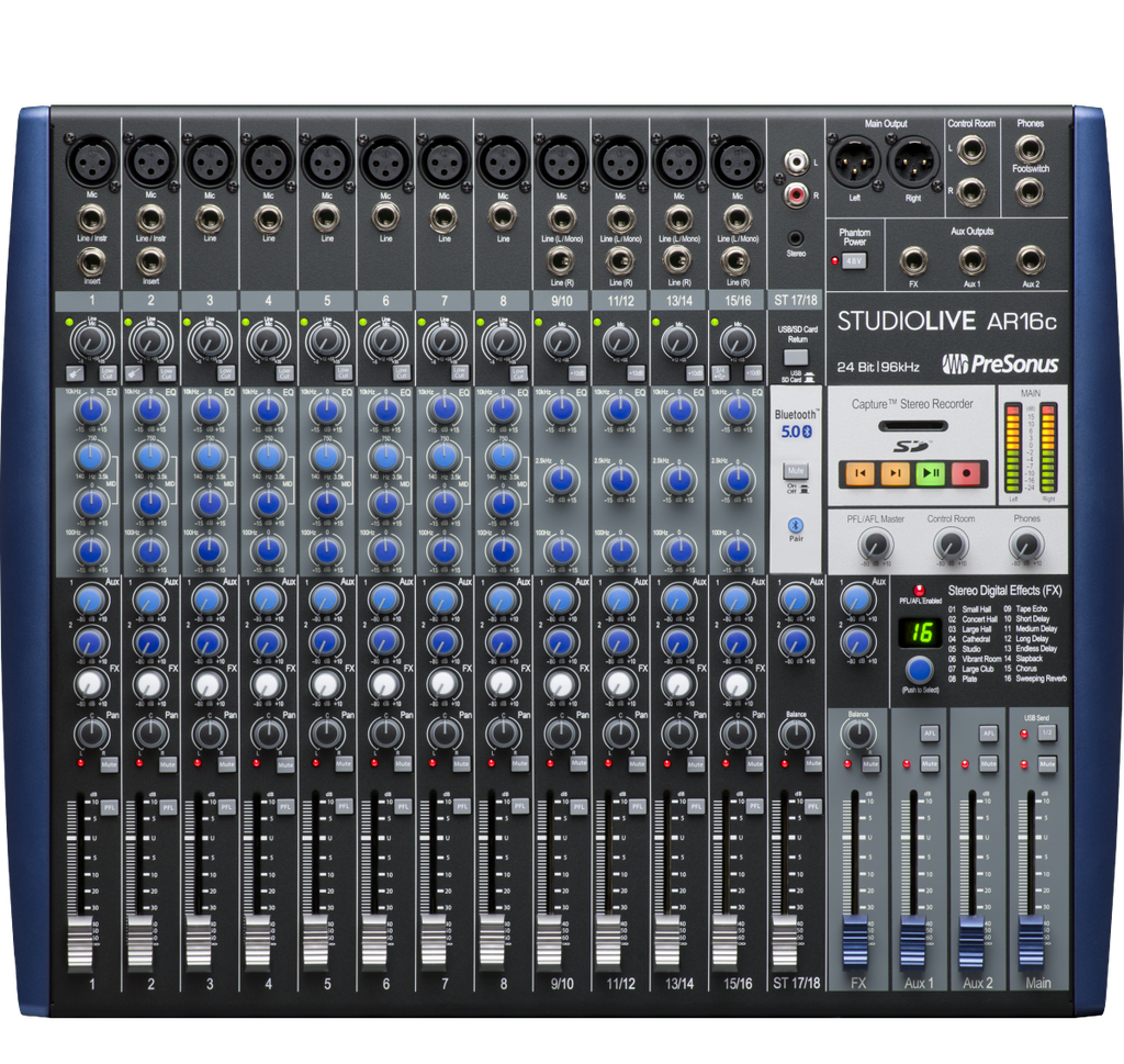 Mezcladora 16 Canales Presonus Studio Live Ar