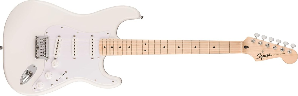 Guitarra Electrica Fender Squier Sonic Stratocaster, Maple, Blanca