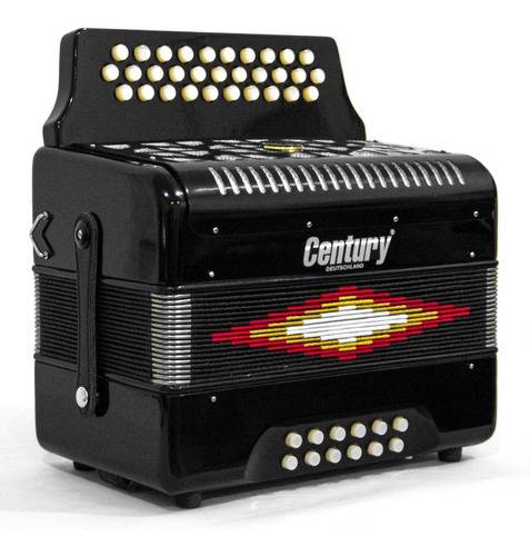 Acodeon Botones FA Negro 3012 Century-- C3012FAN