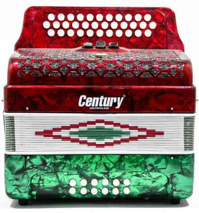 Acordeon Botones FA Bandera 3412 3 REGS CENTURY