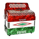 Acordeón Farinelli Botones SOL Bandera 34K12BS 3 REGS
